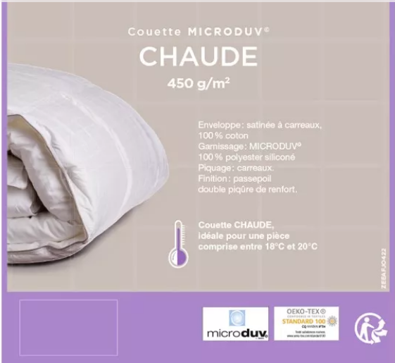 Couette MICRODUV Chaude